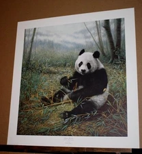Chinese Treasures by Charles Frace Giant Panda Wildlife Bamboo LE Sold Out 