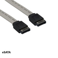 KNTK 3ft eSATA Cable Straight 7Pin for PC HDD Data Transfer External SATA Cord