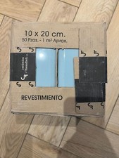 6 new Boxes, Metro Wall Tiles, 100 X 200mm, Aqua Shade. Box of 50 = 1m². £15/m²