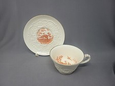 Wedgwood Patrician Liverpool Birds Orange Cup & Saucer
