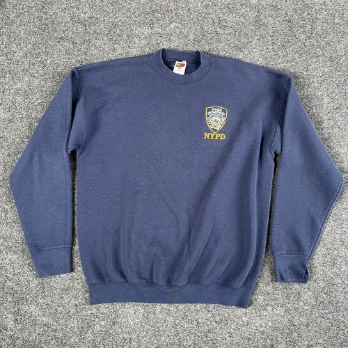 NYPD Mens XL Pullover Crewneck Sweater 