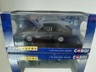 VANGUARDS CORGI VA12900 AUDI QUATTRO VENTIL MK2 IN NORDIC BLUE METALLIC 1990