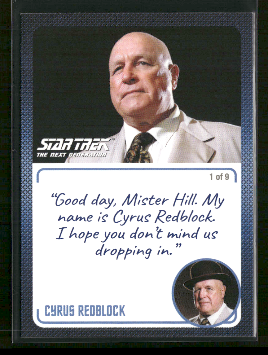 2022 Rittenhouse Star Trek TNG Archives Card #49 Cyrus Redblock