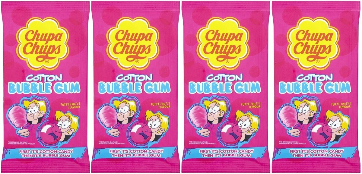 CANDY・CANDY 3冊セット 4x Chupa Chups Cotton Candy Bubble Gum Tutti Frutti Flavor