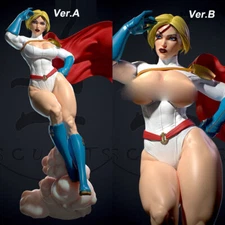 1/6 35cm Power Girl 3D Print Figure Model Kit Unpainted Unassembled Garage Kit