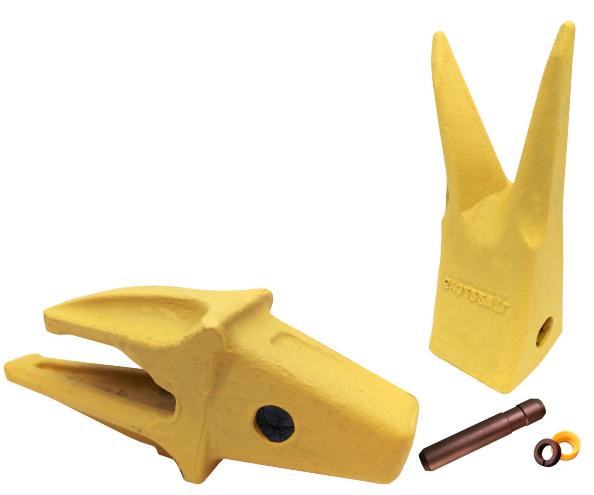 Cat J225 Style Backhoe/ Mini Ex Bucket Shank, Tooth, pin Combo