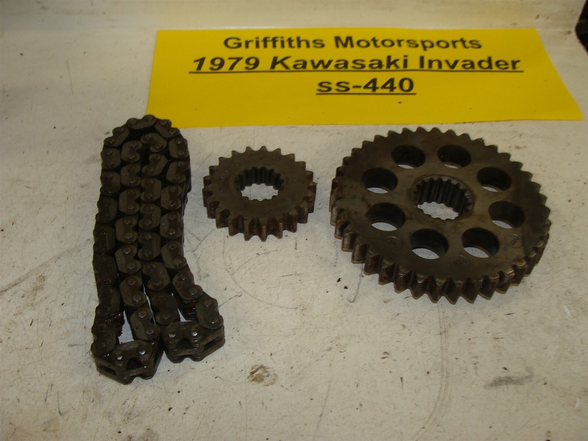 1979 KAWASAKI INVADER SS440-A2 340 L/C drive chain gears