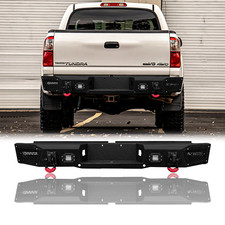 Vijay For 2000-2006 Toyota Tundra New Steel Rear Bumper With Led Lightsd-rings Vijay For 2000-2006 Toyota Tundra New Steel Rear Bumper With Led Lightsd-rings