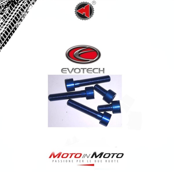 Evotech Kit Schrauben Serbatoio Ergal FüR MV Agusta Brutale 1078 2014-2016 Blau-image