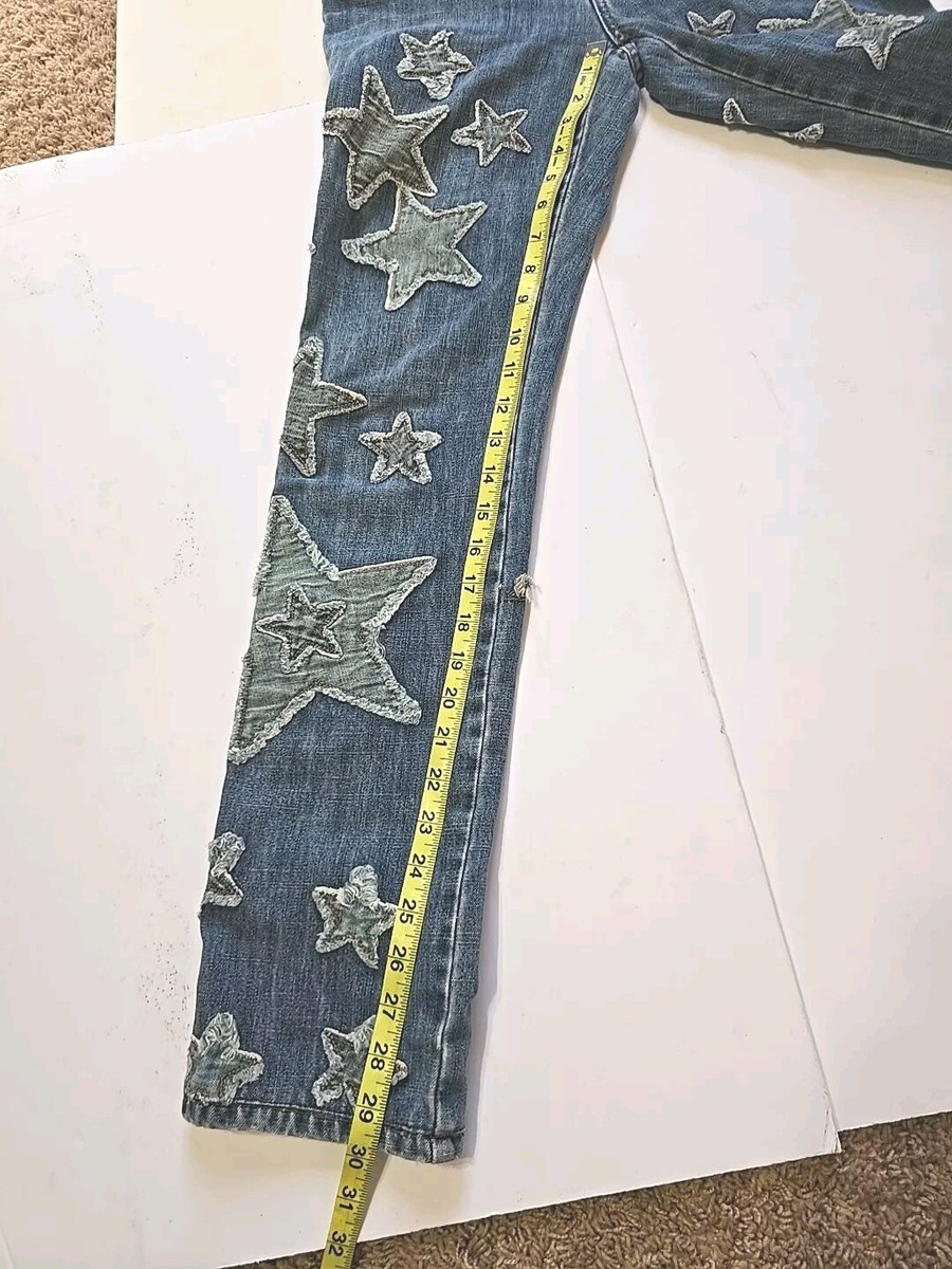 Moschino Vintage Star Patch Denim Donna Jeans Size 26 Beauties