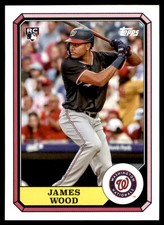 2025 Topps Archives #87BB-3 James Wood 1987 Topps Boardwalk and Baseball