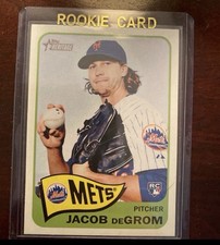 Topps 2014 Heritage High Number Jacob deGrom Rookie Card H549 New York Mets. rookie card picture