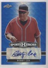 2018 Leaf Metal Sports Heroes Blue Wave 8/10 Bobby Cox #BA-BC1 Auto HOF 0c3