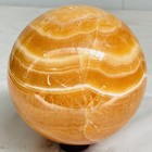 Natural Yellow Calcite Sphere Quartz Crystal Polished Ball Reiki Healing 3120G — photo 10