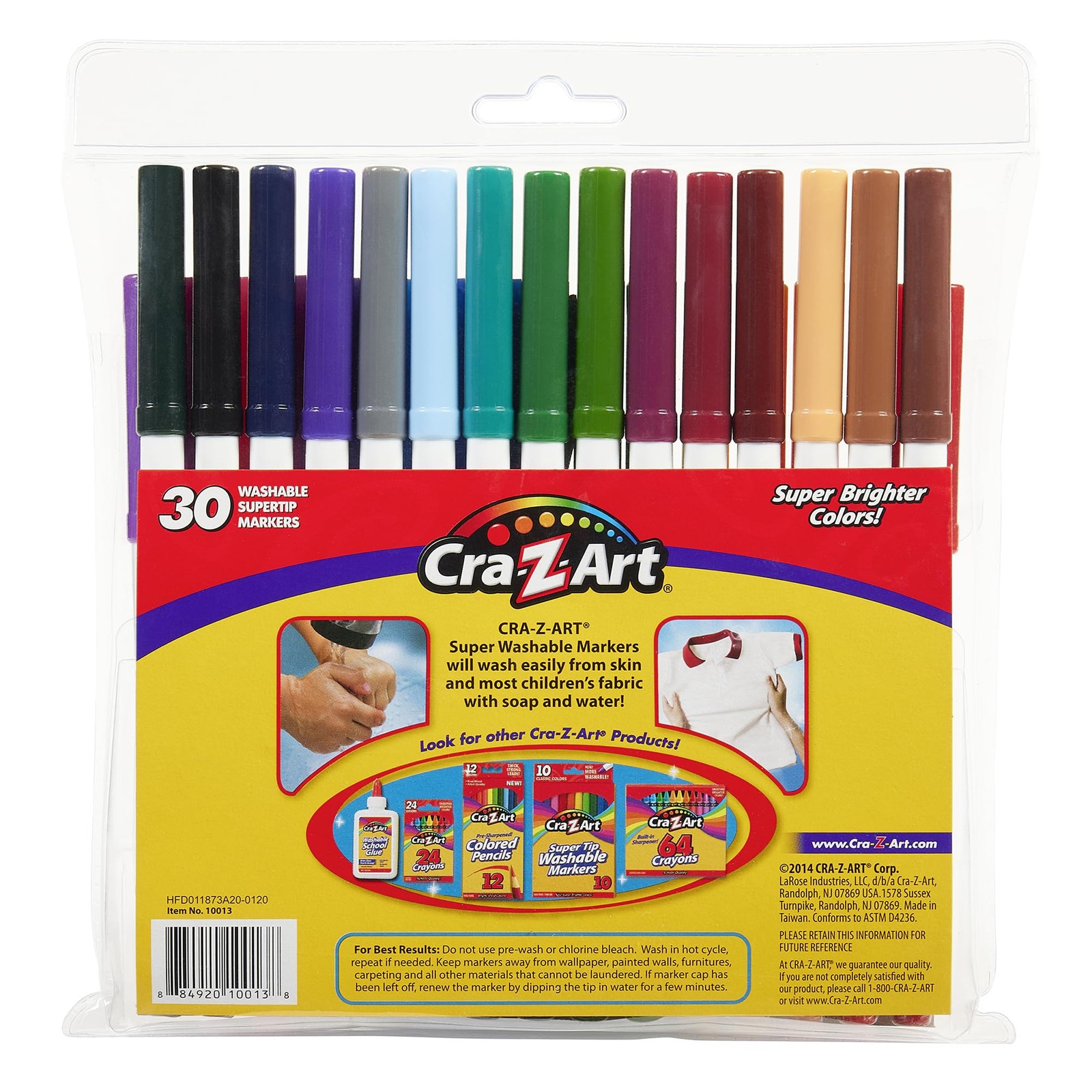  Cra-Z-Art Washable Super Tip Markers, 30 Count Office Product
