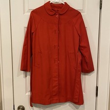 Vintage 70s London Fog Child's Red Trench Coat Size 12