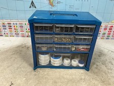 Blue Metal Smal Parts Organizer Cabinert Blue Metal Smal Parts Organizer Cabinert