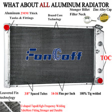 2 Rows Radiator For 70-81 Chevy Camaro78-87 Monte Carlo G-body Gm Cars V8 26w