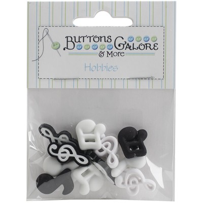 Buttons Galore Button Theme Pack - Musiknoten BTP-4279