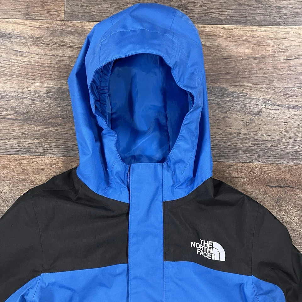 Chaqueta North Face Niños Talla 3 Azul Dryvent Manga Larga Con Capucha Cremallera Completa Exterior Foto 3 de 4