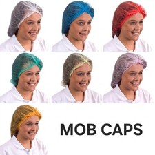 Disposable Hair Nets Hairnet Mob Caps Catering Cap Head Cover Nets Food Prep PPE