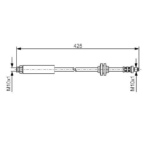 2X Bremsschlauch Vorne FüR Opel Adam M13 1.0 1.2 1.4 13 Bis 19 Bosch Neu B14NEH-image