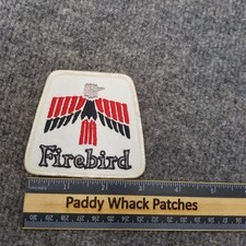 Vintage Firebird Patch Car Auto Pontiac 80s Stained AE2c
