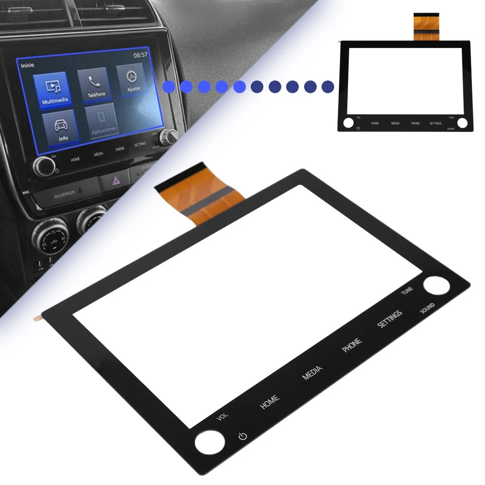 8" 2 Knöpfen Touch Screen Digitizer für MITSUBISHI Outlander 2020-2022 Autoradio - Bild 2 von 4