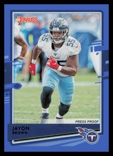 2020 Donruss Press Proof Blue Jayon Brown Tennessee Titans #250