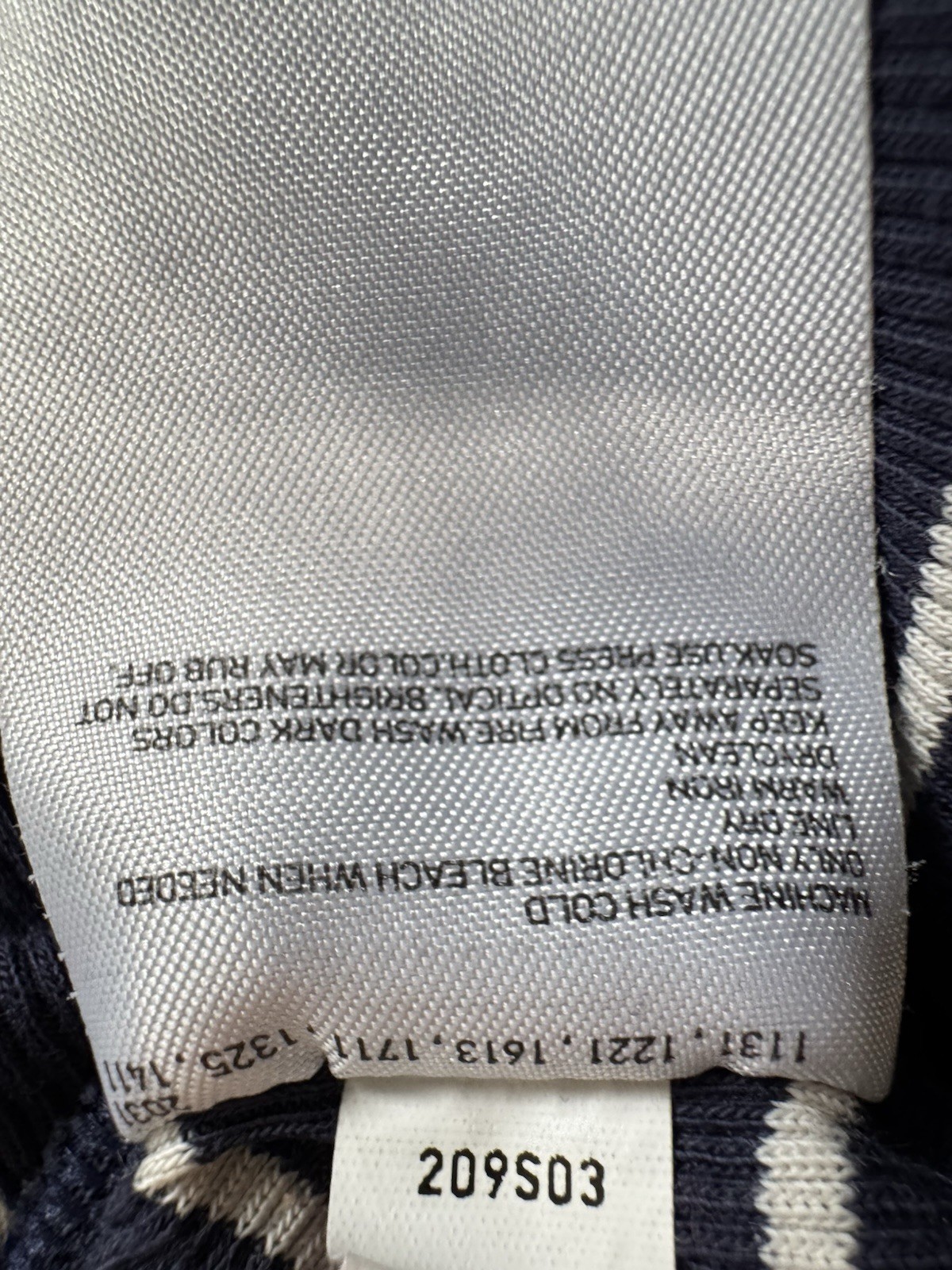 Ines de la Fressange X Uniqlo Sz Small Women’s Navy Blue White Knit Pullover Top image 9