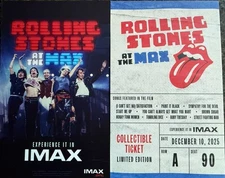 lot of 5 ROLLING STONES AT THE MAX collectible IMAX tickets
