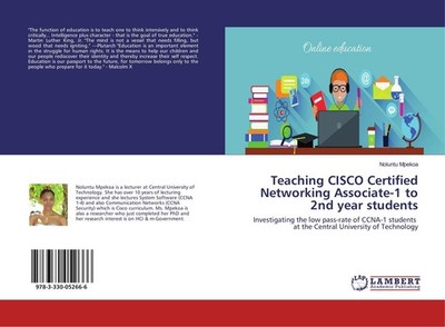 Teaching CISCO Certified Networking Associate-1 to 2nd year students Noluntu Mpe