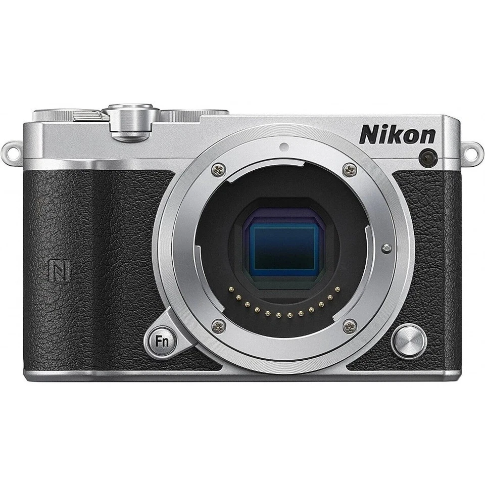 Nikon 1 J5 spiegellose Digitalkamera, 20,8MP silber&schwarzes Gehäuse Autofokus - Bild 2 von 4