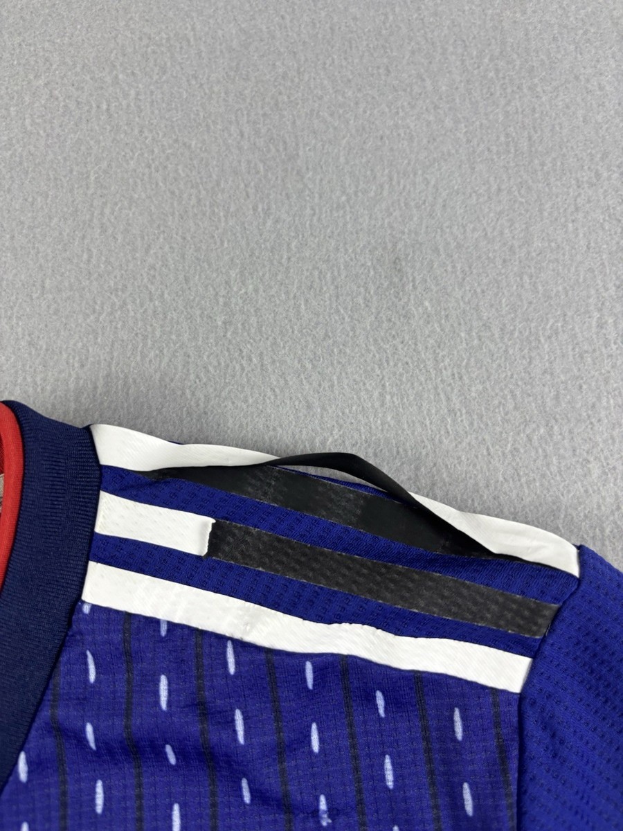 adidas 日本代表ナショナルチーム公式ジャージ　climawarm Adidas Japan JFA Soccer Jersey Men's Size Small Blue