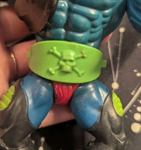 Vintage Mexico Trap Jaw MOTU Figure 1981 Mattel He-Man Replacement Green Belt