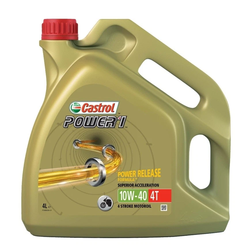 Motoröl 4 Liter Castrol Power 1 4T 10W-40 für Honda CBR 900 RR Fireblade SC33 - Bild 1 von 1