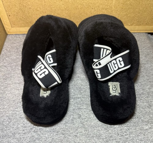 Womens Size 10 - Ugg Wmns Fluff Yeah Slide 'Black’ - Picture 3 of 9