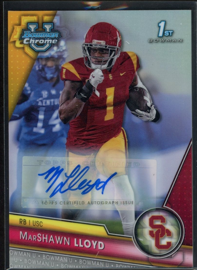 2023 Bowman U Chrome MarShawn Lloyd Refractor 1st Bowman Auto   /499