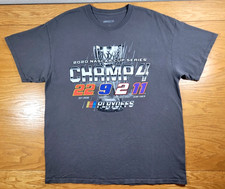 NASCAR T-shirt Men's Large Gray Adult 2020 Playoffs Tee -SOLD AS IS (Small Hole)