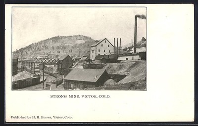 Ansichtskarte Victor, CO, Strong Mine 