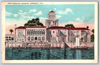 SARASOTA FL JOHN RINGLING MANSION Gothic FLORIDA Circus Venice architecture