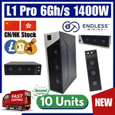 10 Units - Fluminer L1 Pro 6Gh/s 1400W LTC/DOGE/BELL Miner | Endless Mining™️