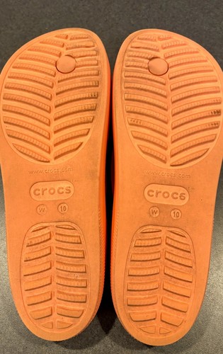 ~~ Crocs Classic Plateau Flip Flop Damen 10 orange Slipper Outdoor Sandale - Bild 5 von 6