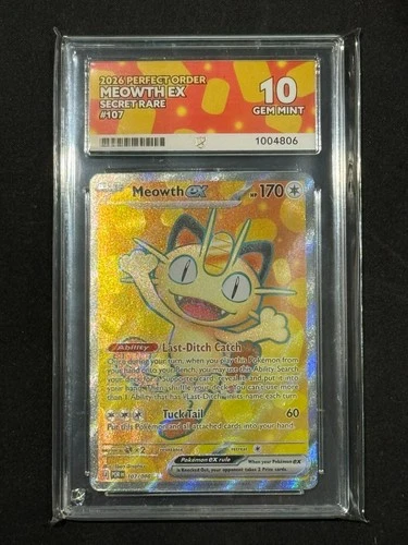 Pokemon Meowth EX 107/088 - Perfect Order - ACE 10