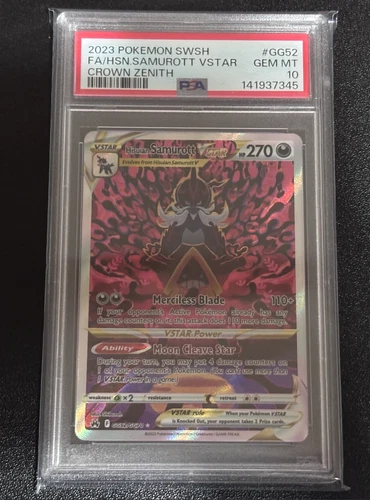 Hisuian Samurott VSTAR Gg52/Gg70 Crown Zenith  --  PSA 10