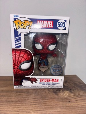 Marvel (593) 80th Annivrsary Diamond Spider-Man (Exc) Funko POP Figur