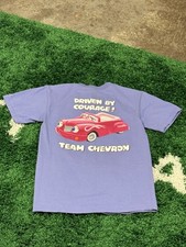 RARE Vintage Chevron Car Gildan Y2K Cartoon 00s Logo Tee