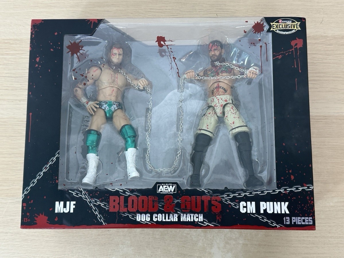 ジョンモスクリー&MJF AEW フィギュア　IWGP WWE CZW Dog Collar Match (CM Punk & MJF) 2-Pack - AEW Ringside