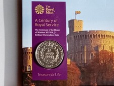 2017 Centenary of House of Windsor £5 Pound Coin BUNC Royal Mint Pack See Note