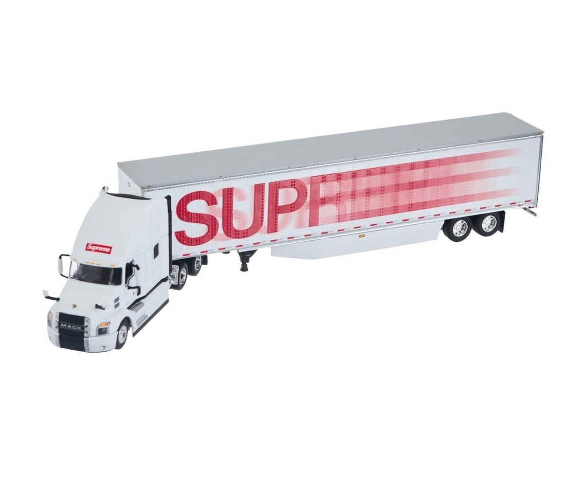 Supreme x FIRST GEAR® Semi Truck Metal - WHITE / RED New Unopened